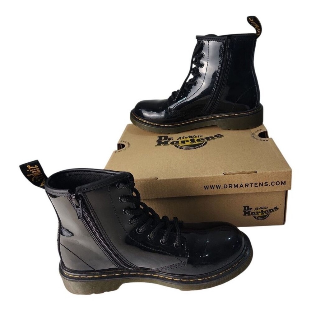 Dr. Martens Glossy Black Ankle Boots